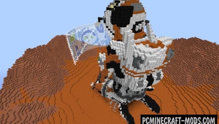 Mars Natural War - 3D Art Map For Minecraft