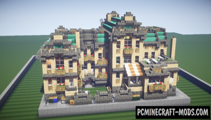 European Housing Building Map For Minecraft