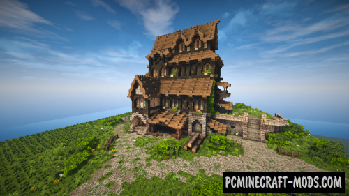 Medieval House - Skyrim Inspiration Map For Minecraft 1.14 