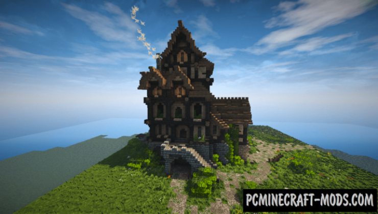 Medieval House - Skyrim Inspiration Map For Minecraft