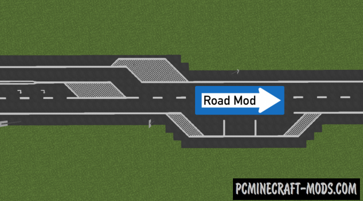 Road Decorations Mod For Minecraft 1.12.2, 1.10.2, 1.8.9