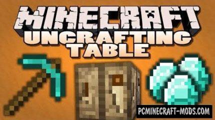 Uncrafting Table - Tool Mod For Minecraft 1.19.3, 1.12.2, 1.7.10