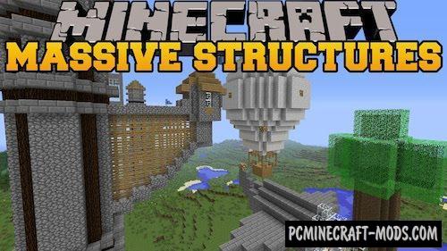 Instant Massive Structures Mod Minecraft 1.9.4, 1.8.9, 1.7.10