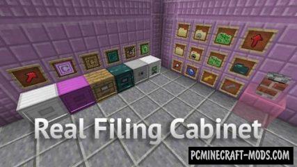 Real Filing Cabinet - Tech Storage Mod For MC 1.14.4, 1.12.2