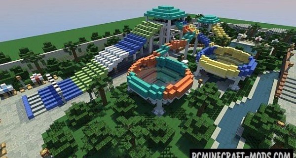 Caribbean Cove (Water Park) Map For Minecraft