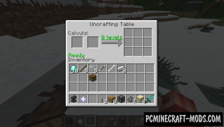 Uncrafting Table - Tool Mod For Minecraft 1.12.2, 1.11.2, 1.7.10