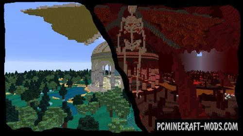 Dimension Jumper 2 Map For Minecraft 1.14, 1.13.2  PC 