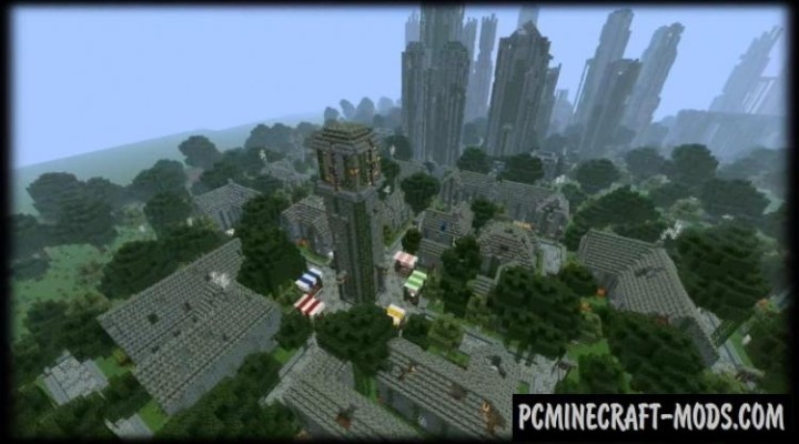 Huge Abandoned City Map For Minecraft 1.14, 1.13.2  PC 