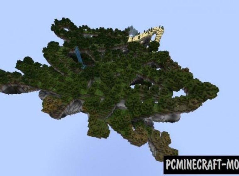 minecraft floating castle map