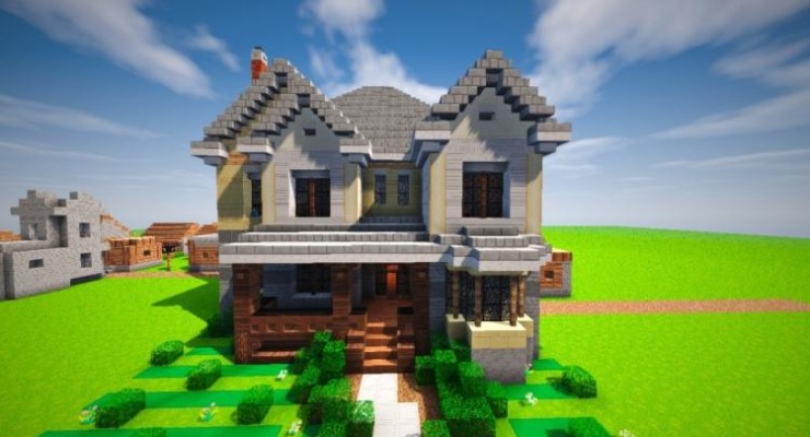Suburban House Map For Minecraft 1.14, 1.13.2  PC Java 