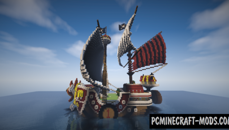 Thousand Sunny - Art Map For Minecraft