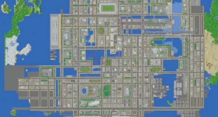 huge minecraft city maps
