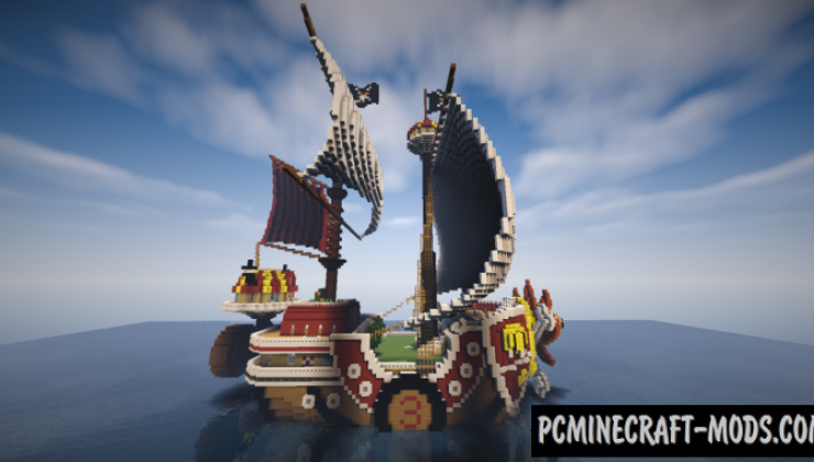 Thousand Sunny - Art Map For Minecraft