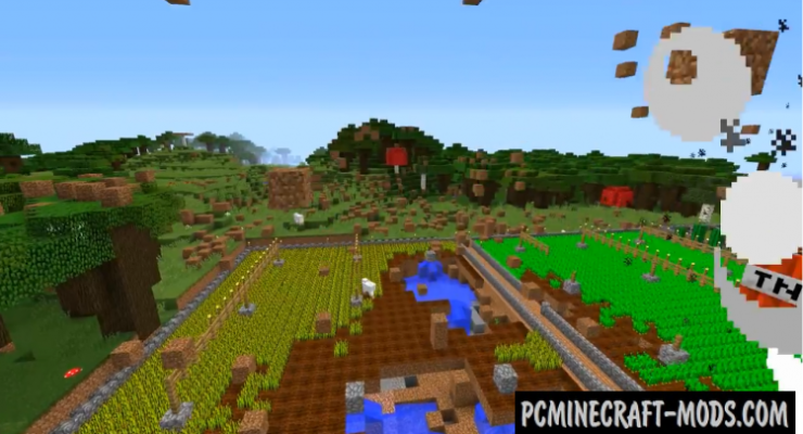 Block-Throwing Tornadoes Map For Minecraft