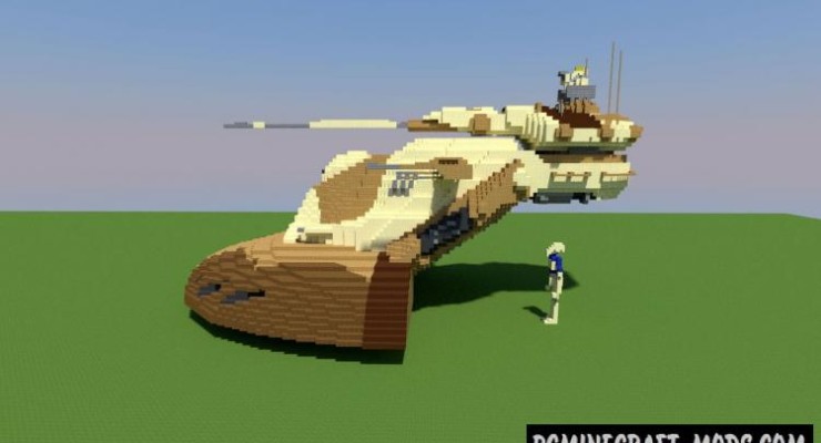Armored Assault Tank Map For Minecraft 1.14, 1.13.2  PC 