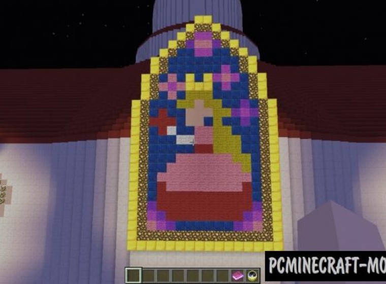 Princess Peach's Castle Map For Minecraft