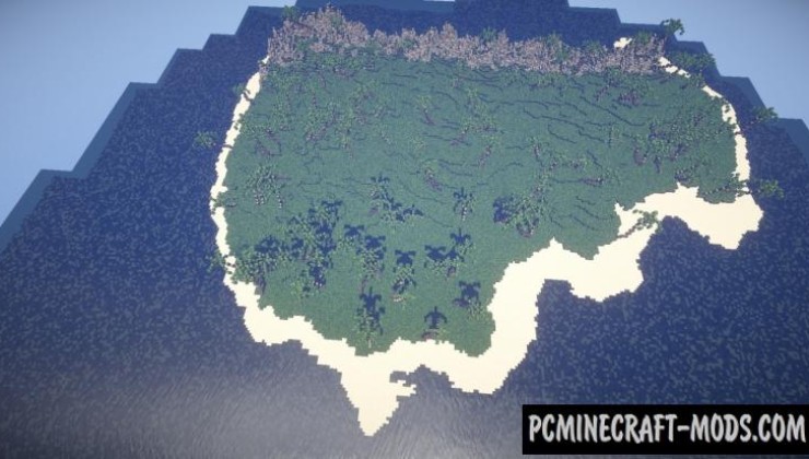 Tropical Island - Survival, Terrain Map Minecraft