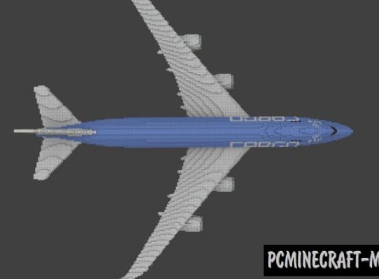 Boeing 747-8F Map For Minecraft 1.14, 1.13.2  PC Java 