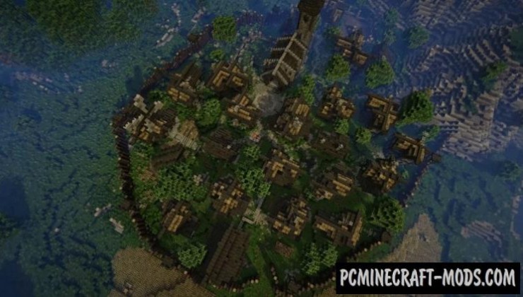 Epic Medieval Town Map For Minecraft