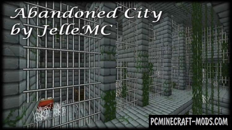 abandoned city map minecraft pe