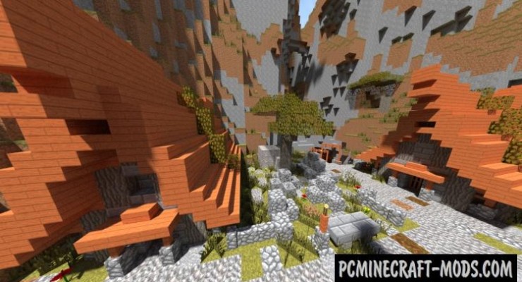 Rustic Savanna Village - Town Map For Minecraft