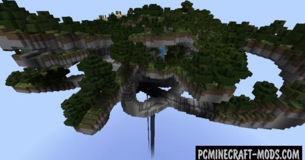 Floating Survival Island Map For Minecraft 1.14, 1.13.2 