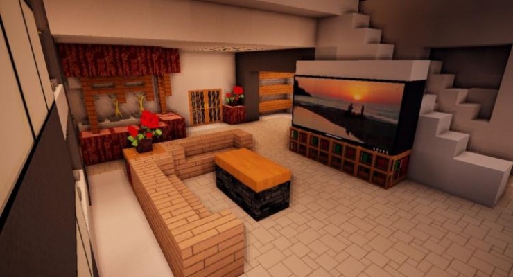 Modern House Map For Minecraft 1 15 1 1 14 4 Pc Java Mods