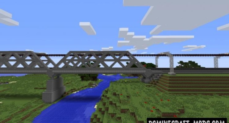 Railroad Bridge Map For Minecraft 1.14, 1.13.2  PC Java 