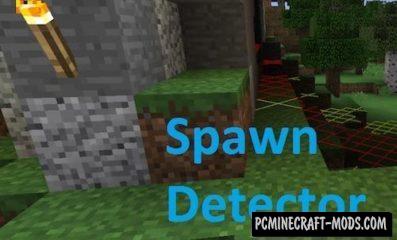 Spawn Detector - GUI Mod For Minecraft 1.12.2, 1.11.2, 1.10.2