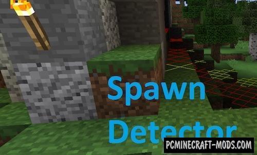 Spawn Detector - GUI Mod For Minecraft 1.12.2, 1.11.2, 1.10.2