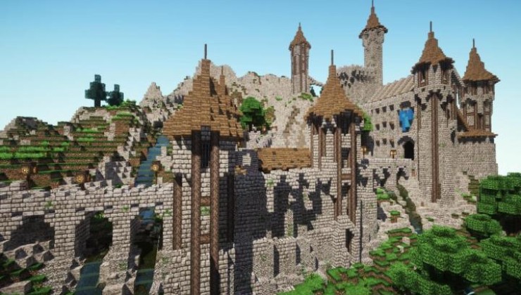 Epic Medieval Castle Map For Minecraft 1.19, 1.18.2 | PC Java Mods
