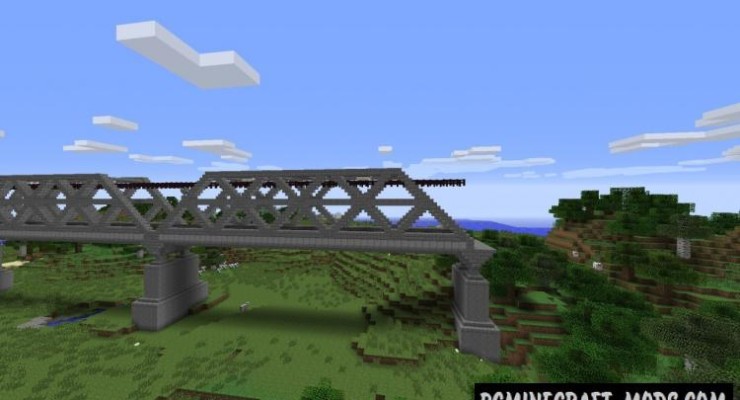 Railroad Bridge - Building Map For Minecraft