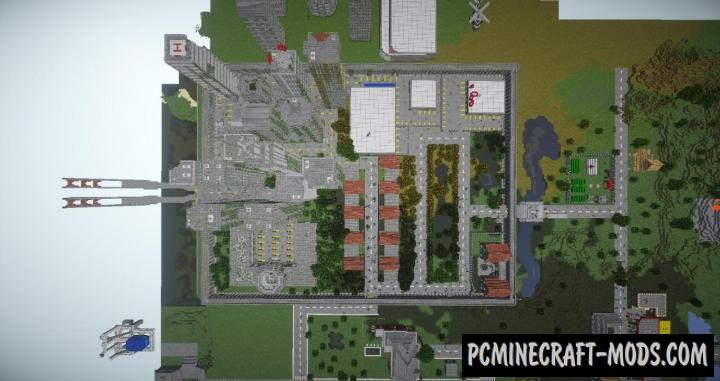 minecraft 1.7.10 large zombie city map