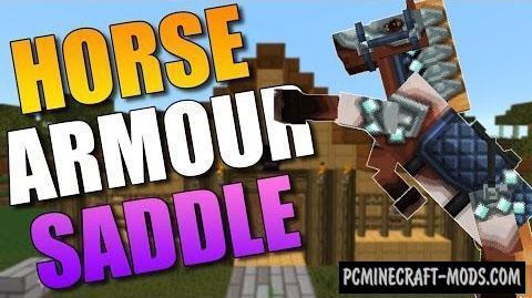 Craftable Horse Armour and Saddle Mod MC 1.20.2, 1.19.2, 1.18.2, 1.16.5