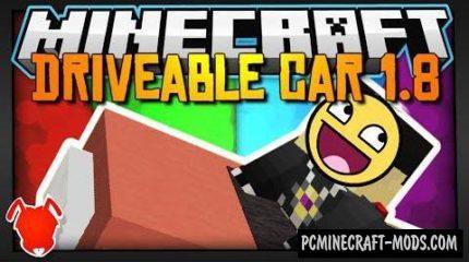 Driveable Car Command Block For Minecraft 1.8.9