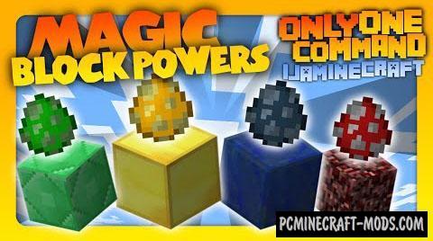 Magic Block Powers Command Block For Minecraft 1.8.9