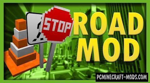 Road Decorations Mod For Minecraft 1.12.2, 1.10.2, 1.8.9