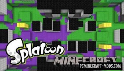 Splatoon - PvP, Arena Map For Minecraft