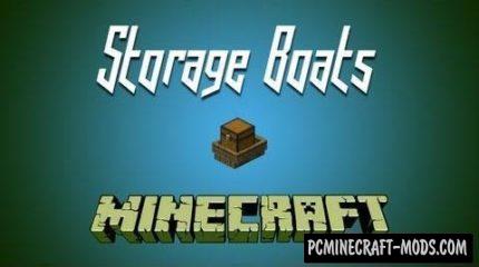 Storage Boats - Tweak Mod For Minecraft 1.12.2, 1.11.2, 1.10.2