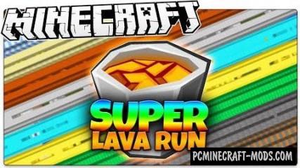 Super Lava Run - Parkour Map For Minecraft