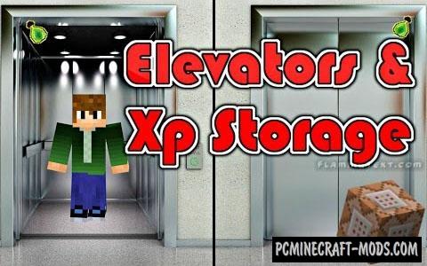 XP Storage and Elevators Command Block For MC 1.8.9