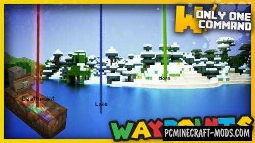 Waypoints & Deathpoints Command Block MC 1.9.4, 1.8.9