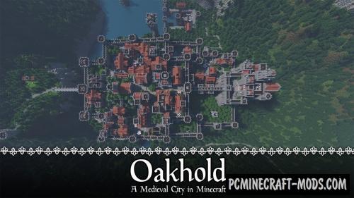 Oakhold - City, Castle Map For Minecraft
