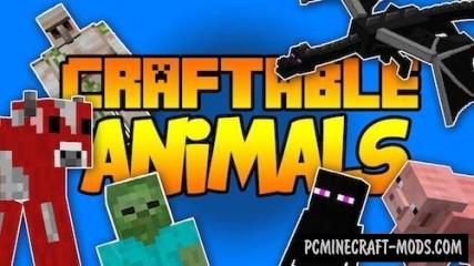 Craftable Animals Mod For Minecraft 1.10.2, 1.8.9, 1.7.10