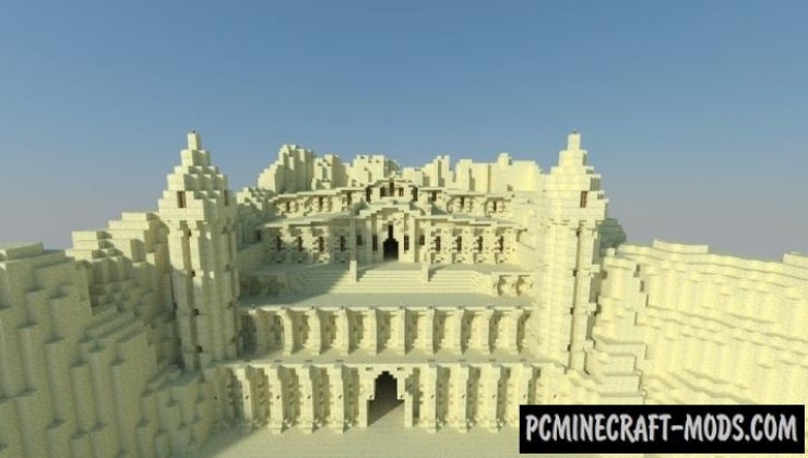 Desert Fortress Map For Minecraft 1.14.2, 1.14.1  PC Java 