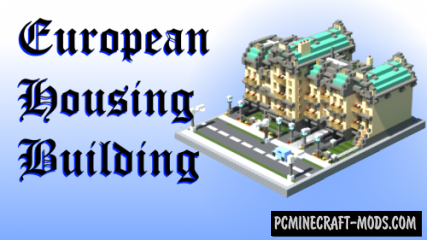 European Housing Building Map For Minecraft