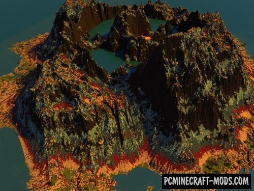 Caldera Volcano Map For Minecraft 1.14.1, 1.13.2  PC Java 