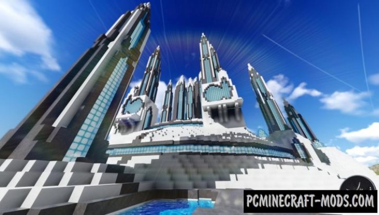 Futuristic Palace - Castle, Building Map For MC