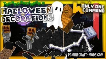 Spooky Halloween decorations Command Block For MC 1.8.9
