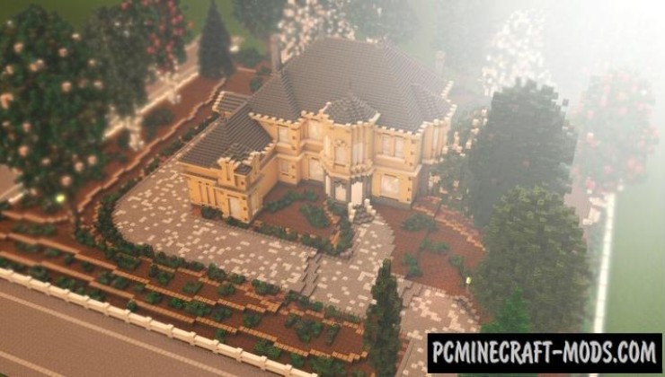 French Country Home Map For Minecraft